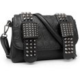 thumbnail image 5 of Bags Studded Skull Messenger Bag For Women Vegan Leather Punk Chain Crossbody Gothic Rivet Black 9.84 X 6.69 X 1.97 In, 5 of 5