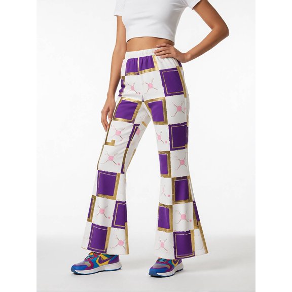Girls Lightweight Pants Elastic-Waist Wide Leg Flare Leggings Basic Trousers for Kids Girls Age 3-13 Holiday Style
