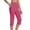 Hot Pink, variant on sovlvnd on Clearance Plus Size Capris for Women Loose Wide Leg Pants High Waist Straight Pants Casual Pants Capris Pants for Women Dressy Casual