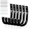 thumbnail image 1 of Ganchos de garaje resistentes para colgar, 6 ganchos grandes de almacenamiento de garaje para cables de extensión y herramientas, ganchos multiusos en forma de J para montaje en pared de, 1 of 7