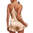 thumbnail image 5 of Conjunto de pantalones cortos de camisola de lencería, Conjunto de pijamas de camisola para mujer Conjunto de lencería de camisola Conjunto de ropa de dormir de camisola Instalación sin esfuerzo, 5 of 5