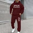 thumbnail image 4 of CONZONE Men's Sweatsuit 2 Piece Sets Casual Men's Jogging Tracksuit Set Letter Graphic Pullover Hoodie Pants Sweat Suit for Men Cozy Fall Winter Athletic Track Suit Outfits, 4 of 4