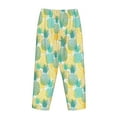 thumbnail image 5 of Naloa Pineapples1 Print Women’s Ultra-Soft Comfy Pajama Lounge Pants with Pockets & Drawstring, 5 of 8