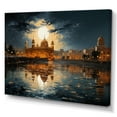thumbnail image 2 of Designart "The Golden Temple of Hinduism I" Spiritual Canvas Wall Art, 2 of 5