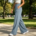 thumbnail image 4 of Admvng Sweatpants Women Baggy Solid Color Thin Large Size Leggings High Waist Can Be Worn At Home and Outside Trousers, Size XL-6XL, 4 of 6
