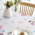 thumbnail image 4 of Spring Summer Floral Flowers Rectangle Tablecloth 60 x 84 Inch, Poppy Bellflower Bloom Decorative Table Cloth Wildflower Dining Table Cover, Butterfly Seasonal Dinner Party Picnic Decoration, 4 of 6