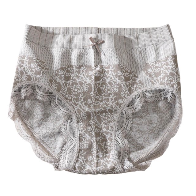 Birdeem Womens Sexy Lace Fragmented Flower Traceless Mid Waist Tight Underpants