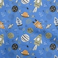 thumbnail image 1 of oneOone Cotton Flex Medium Blue Fabric Galaxy Fabric For Sewing Printed Craft Fabric By The Yard 40 Inch Wide, 1 of 4