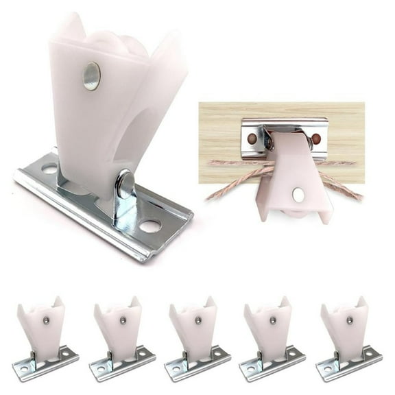 AFQH 6-Piece Set of Curtain Pulleys Roman Blind Accessories