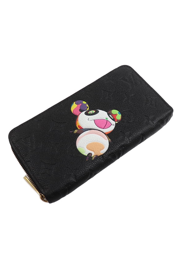 Pre-Owned LOUIS VUITTON LVx Zippy Wallet Long Wallet, Round Zipper, Monogram Empreinte, Noir...