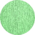 thumbnail image 1 of Ahgly Company Indoor Round Abstract Emerald Green Contemporary Area Rugs, 4' Round, 1 of 4