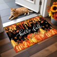 thumbnail image 6 of Fall Door Mat Indoor Entrance Pumpkin Orange Floor Mat Thanksgiving Welcome Matt Outdoor Rugs Non-Slip Absorbent Hello Fall Maple Leaf Doormat for Bathroom Kitchen Front Door 32x20 Inch, 6 of 6