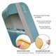 thumbnail image 4 of Caja Bento para adultos y niños-Contenedor de almuerzo de 1,6 l, a prueba de fugas (rosa) Afortunado Sencillez, 4 of 5