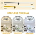 thumbnail image 3 of Dextrus Ceiling Fan with Lights, App Control and Timer, Ultra-Quiet 6-Speed Operation, Modern Flush Mount Design for Year-Round Comfort, Perfect for Bedroom, Living Room, Kitchen - Crystal White, 3 of 5
