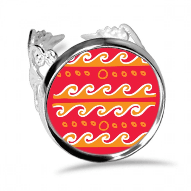 Fire Wave Mexico totems antigua civilización dibujo Anillo de compromiso de boda de amor ajustable Unbranded M