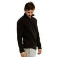 thumbnail image 2 of Men's Quarter Zip Polar Fleece Pullover Sweatshirt, Black 2XL, 1 Count, 1 Pack, 2 of 7