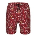thumbnail image 3 of Salouo Festive Reindeer Pattern Swim Trunks for Men,Men's Hawaiian Bathing Suit Swimsuits Quick Dry Swimming Board Shorts Beach Shorts with Pockets-X-Large, 3 of 6