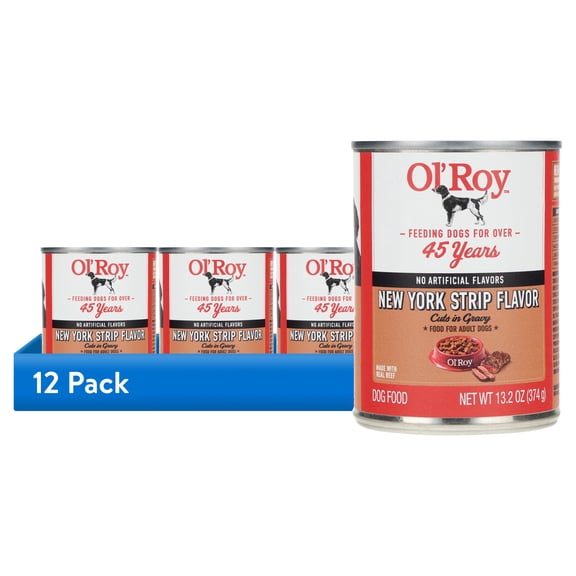 Ol' Roy Cuts in Gravy Wet Dog Food, 13.2 oz, Various Flavors