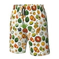 thumbnail image 5 of Kdxio Lemon Fruits Vegetables Pattern Mens Casual Shorts - Drawstring Summer Beach Sports Shorts for Men, 5 of 9