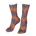 thumbnail image 6 of Bingfone Lavender Flowers Prirnt Women's Men's Fun Pattern and Solid Crew Socks-1 Pair Pack-Cool & Classic Novelty Design Gifts, 6 of 7