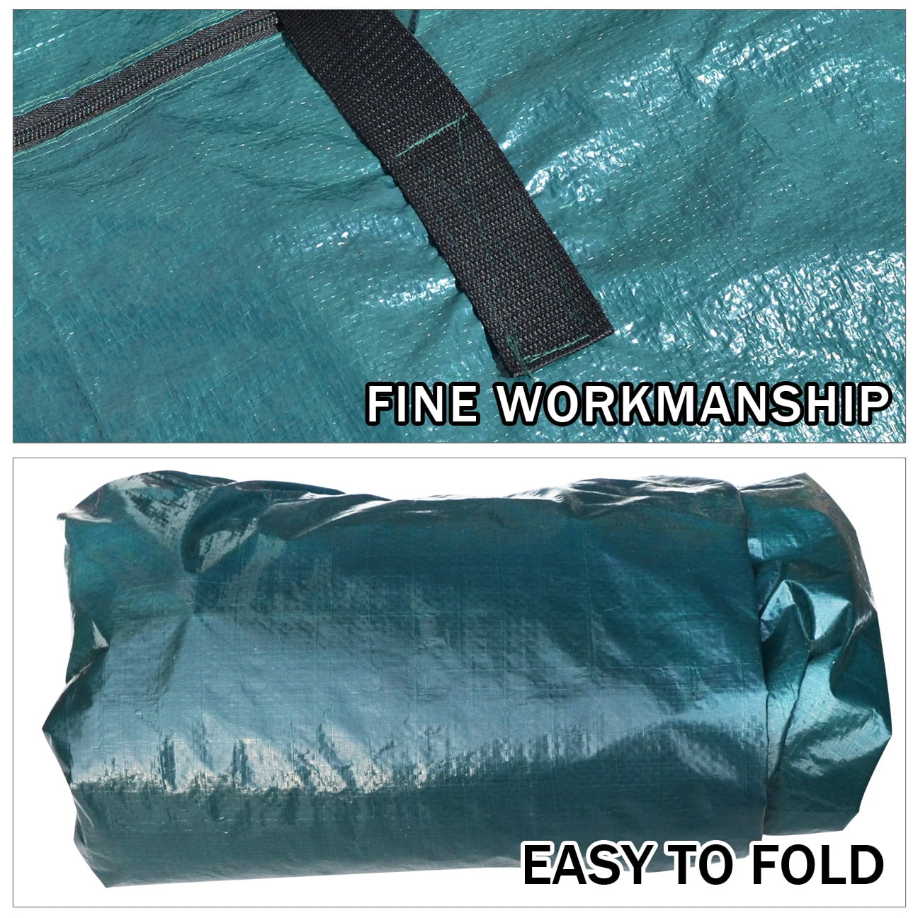 Sunrsie Large Artificial Christmas Tree Storage Bag for Clean Up Holiday Up to 9', Green