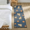 thumbnail image 3 of Yayeee Runner Rug for Bedroom 2'x6' Machine Washable Hallway Non Slip Mat, Blue Capybaras, 3 of 8