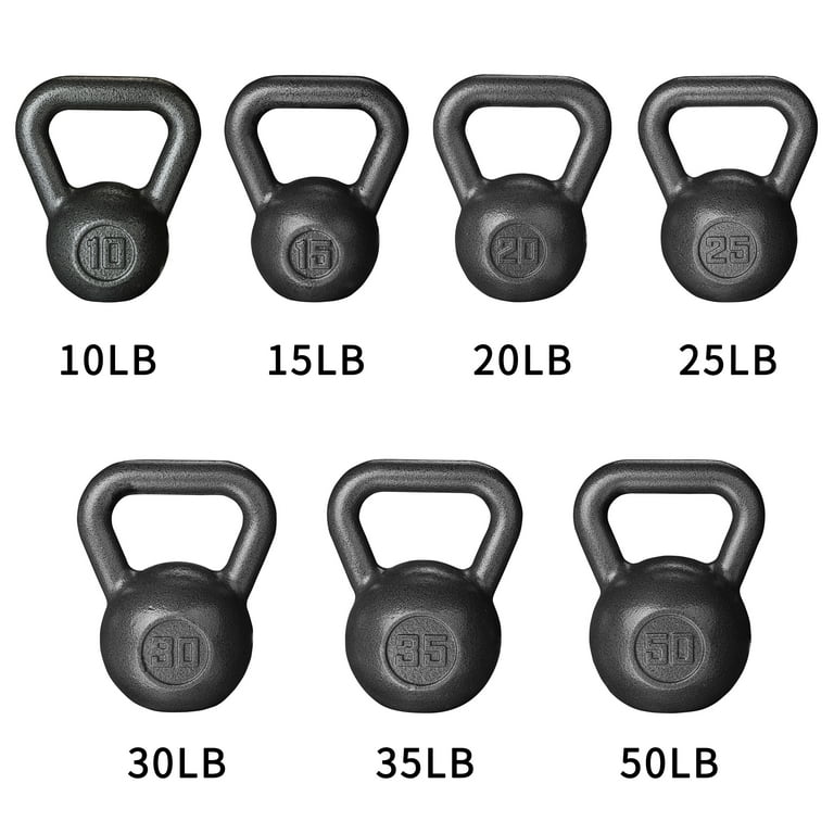 Athletic Works 8KG Kettlebell, Durable Black Hammertone Finish