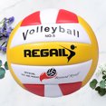 thumbnail image 4 of 1 Pce Ballon de Volleyball Standard en PU pour Jeux d'Entraînement Extérieurs (Rouge), 4 of 8