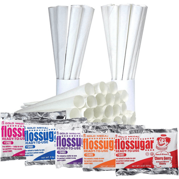 Concession Essentials New Carnival Party Cotton Candy Kits.Includes