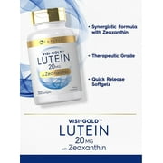 Lutein 20mg and Zeaxanthin | 300 Softgels | for Men and Women | by Carlyle