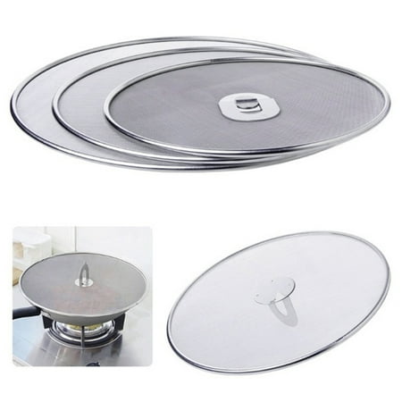 

Kmxyo Pan Lid Pot Splatter Screen Oil Proofing Foldable Handle Stainless Steel Filter Splash Guard