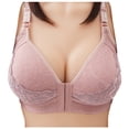 thumbnail image 4 of Awaityou Women Lace Patchwork Bra Wire Free Underwear One-Piece Bra Everyday Underwearpangjing, 4 of 4
