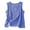 Blue, variant on Womens Gauze Tank Tops Trendy Plaid Gingham Boho Blouses Summer Casual Tunic Top Beach Cute Sleeveless Shirt Coffee Size M