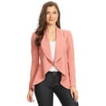 thumbnail image 4 of Women's Casual Long Sleeve Solid Open Blazer Jacket, 4 of 4