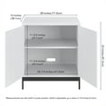 thumbnail image 6 of Evelyn&Zoe Whitman 28" Wide Rectangular Accent Cabinet, White, 6 of 8