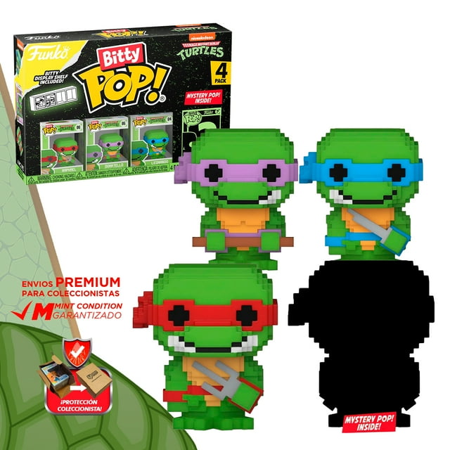 Funko Bitty Pop Tortugas Ninja 8 Bit Tmnt 4 Pack Original