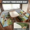 thumbnail image 2 of Kuiaobaty Cow Grass Daisy Flower Pattern Replacement RV Dinette Cushions Covers with Elastic Band RV Sofa Seat Slipcovers Couch Cushion Slipcovers Universal Fit Travel Trailer Couch, 2 of 7