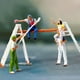 thumbnail image 5 of decorativa 1/87, personaje femenino y en miniatura para modelo de tren, paisaje de Diorama, adorno de escritorio, coleccion con portaescaleras Macarena Figuras en miniatura, 5 of 8