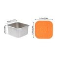 thumbnail image 2 of Leakproof Silicone Lid Containers Stainless Steel Stackable Food Storage For Kitchen Dressing Dip Snack Meal Prep Snack Holder Kitchen Must Haves Containers for Fridge Compartment Lunch Containers, 2 of 5