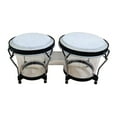 thumbnail image 2 of 6" and 7"bongo Drums Tunable African Hand Drum for Boys Girls Holiday Gift White, 2 of 8