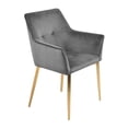 thumbnail image 1 of SILLON OCASIONAL NÉLON ALTO VELVET GRIS PATAS GOLD, 1 of 5