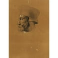 thumbnail image 2 of Johann Peter Krafft 11x14 Black Ornate Wood Framed Double Matted Museum Art Print Titled: Head Study on ‘Faust’ (Before 1856), 2 of 5