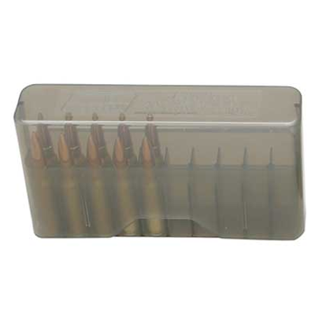 MTM 20RD SLIP-TOP MED RIFLE AMMO BOX POLY CLEAR