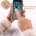 thumbnail image 4 of 2022 Mode Gants pour Femmes Automne Hiver Mignons en Fourrure Chauds Mitaines à Doigts Complets Gants de Sport en Plein Air pour Femmes Gants Écran Tactile, 4 of 5