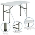 thumbnail image 6 of Flash Furniture Elon 4-Foot Granite White Plastic Folding Table - Set of 5, 6 of 11