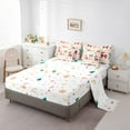 thumbnail image 5 of Feelyou Vintage Princess Bow-tie Twin Bedding Sets 7-Piece for Kids, Colorful Polkadots Bedding Comforter Set, Cartoon Butterfly Knot Reversible Sheet Sets, Luxury Bedroom Decor, 5 of 8