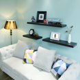 thumbnail image 5 of WELLAND 24 Inch Grande Floating Shelves Wall Shelf Mounted Display Shelf, 23.62"L x 11.81"D x 2"T, Black, 5 of 5