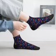 thumbnail image 2 of Fuzoiu Games Print Adult Socks, Crew Moisture-wicking Socks, Unisex Cushion Crew Socks,Casual Sports Ankle Socks, 2 of 7