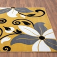 thumbnail image 2 of Luxe Weavers Modern Floral Yellow 5x7 Area Rug for Living Rooms, 2 of 7