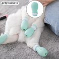 thumbnail image 2 of 4 Uds. Zapatos antiarañazos para baño de gatos para gatos en las patas, cubierta de silicona para lavar los pies de cachorros, uñas cortadas para baño de mascotas, antiarañazos para gatos,11 Feliz Sencillez, 2 of 5